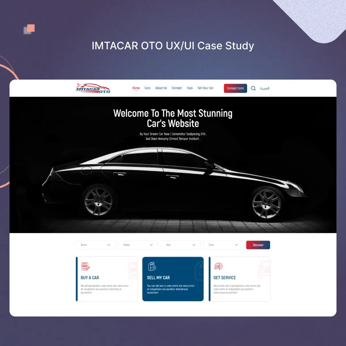 IMTACAR OTO Website UX Case Study
